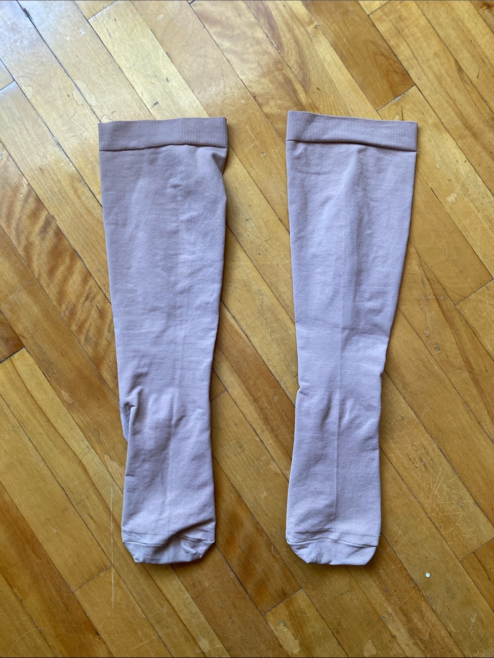 L Beige Compression Socks - High Compression